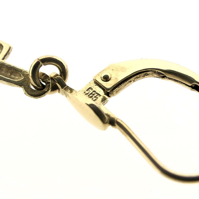 Image 6 of Two-tone gold earrings