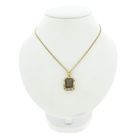 Image 8 of Vintage gold pendant with smoky quartz.