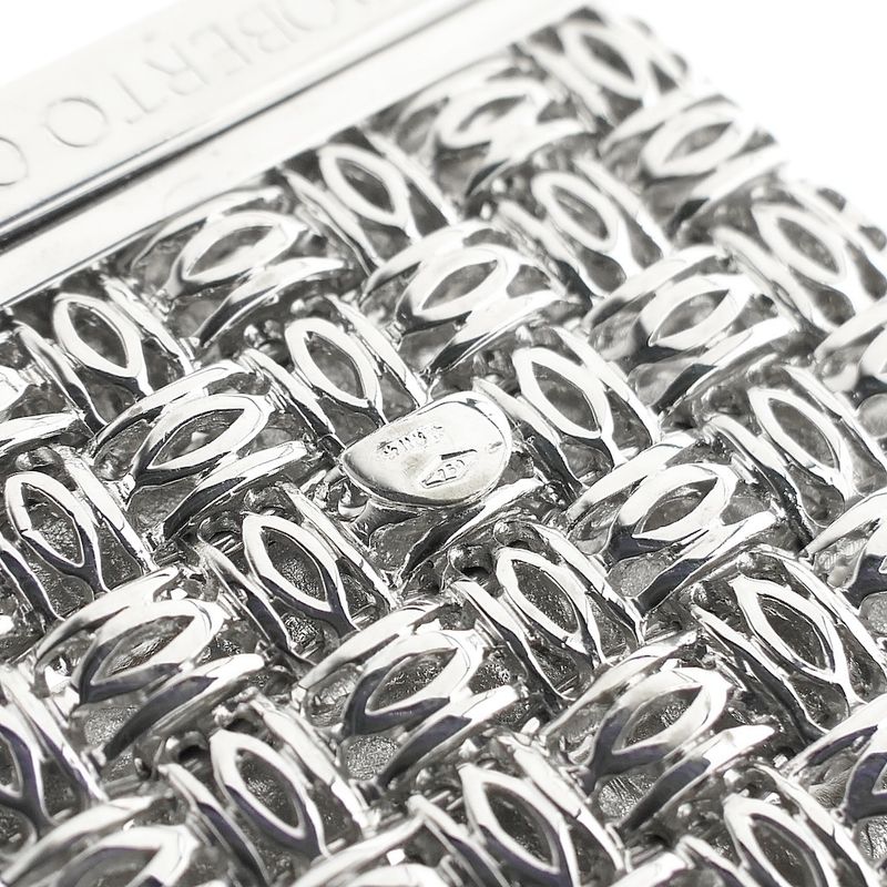 Image 5 of Roberto Coin white gold appassionata bracelet with ruby and diamonds; 0.43 ct.