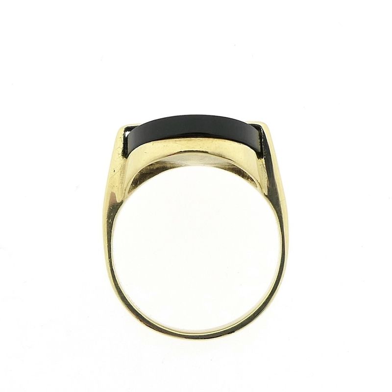 Image 5 of Gold ring with onyx
