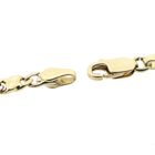 Afbeelding 3 van Bicolor gouden valkenoog schakelketting