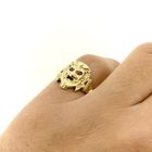 Image 9 of Gold pinky ring with ruby; Hades