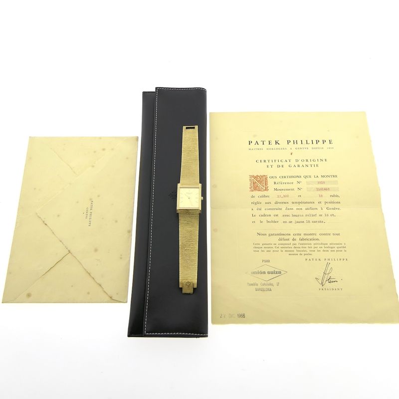 Image 21 of Patek Philippe Gondolo; 18k gold men's watch with papers from 1966