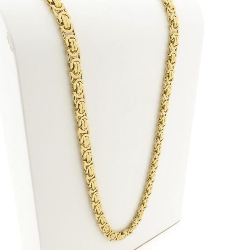 Image 3 of Exclusive long gold flat king chain | 71 cm