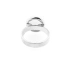Image 8 of Silver ring with round button