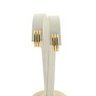 Image 1 of Tricolor gold stud earrings