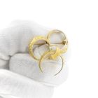 Image 9 of Vintage two-tone gold fantasy brooch with diamond; 0.035 ct.