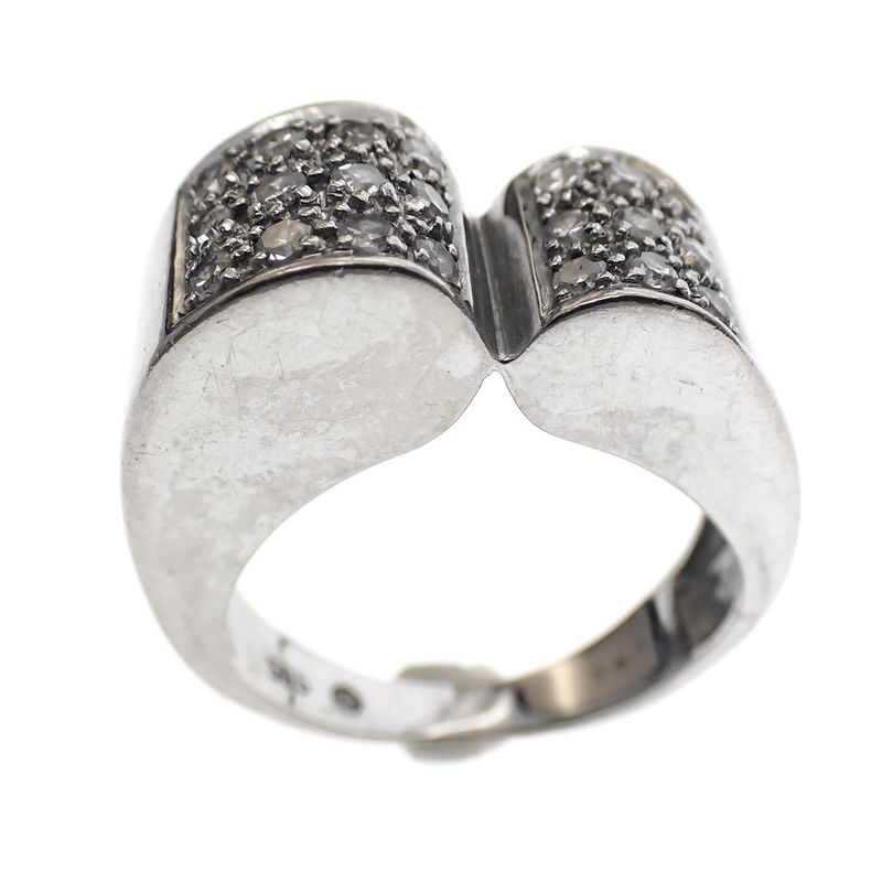 Image 5 of White gold fantasy ring with diamonds; 0.42 ct.