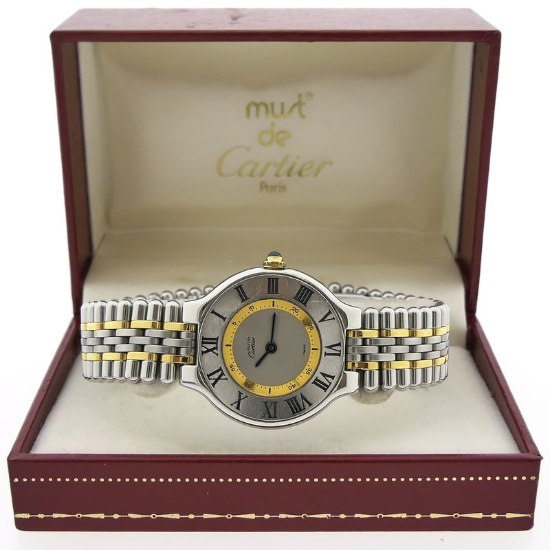 Image 10 of Cartier Must 21; Bi-color women's watch