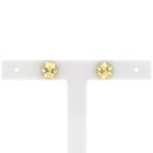 Image 1 of Gold faceted stud earrings
