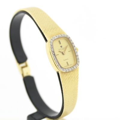 Image 2 of Bonard Geneva; 14k gold ladies' watch with diamonds