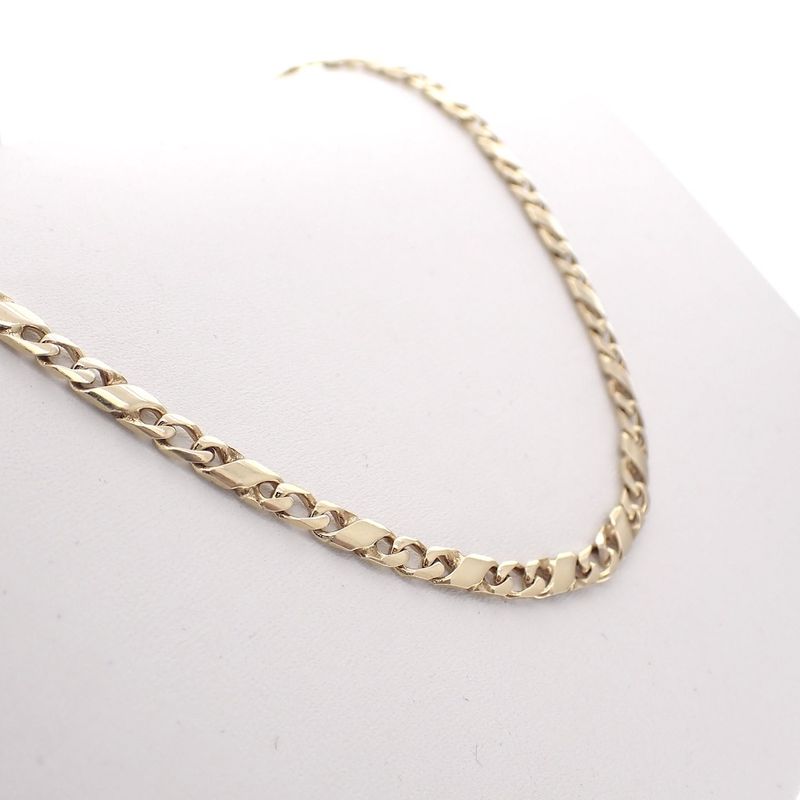 Image 7 of Golden fantasy gourmet link chain | 45 cm