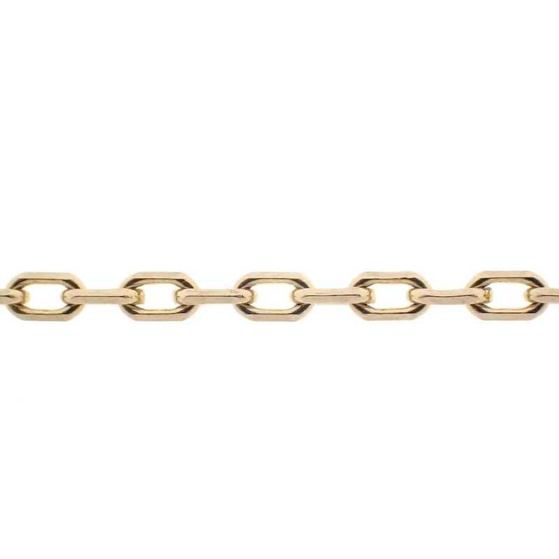 Image 5 of Gold anchor link chain | 61 cm