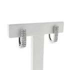 Image 4 of White gold stud earrings with zirconia