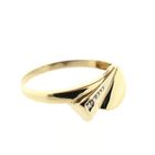 Image 4 of Golden fantasy ring with diamond | 0.01 ct.