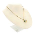 Image 4 of 18 ct. Gold Oriental pendant with colored zirconias