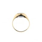 Image 5 of Vintage Gold Signet Ring with Onyx
