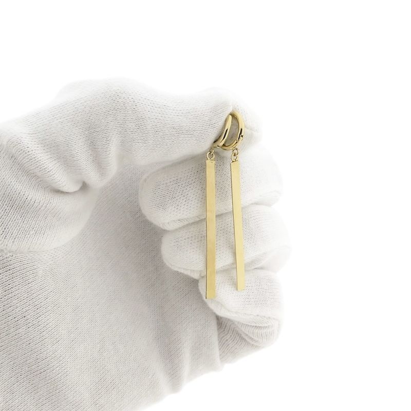 Image 9 of Gold long earrings