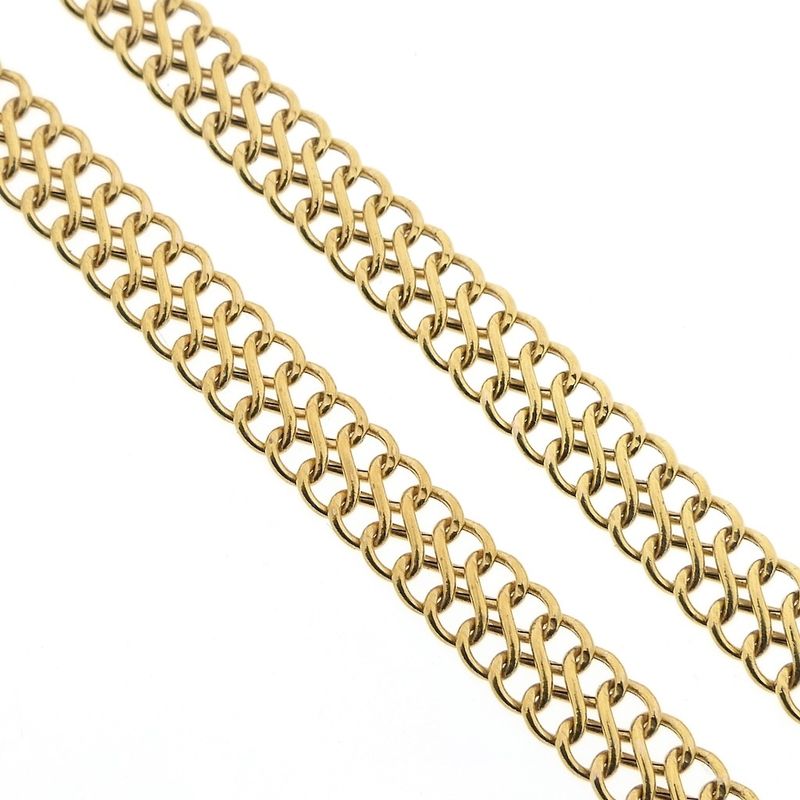 Image 3 of Gold French gourmet link chain | 44.5 cm