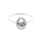 Image 5 of White Gold Ring with Diamond; 0.005 ct.