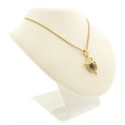 Image 6 of Gold pendant with sapphire and diamond 0.33 ct.