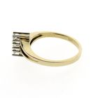 Image 6 of Vintage gold ring with diamonds 0.15 ct.