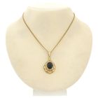 Image 9 of Vintage gold pendant with garnet and filigree technique