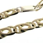 Image 4 of Two-tone gold Figaro link bracelet