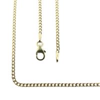 Gold gourmet link chain | 51 cm