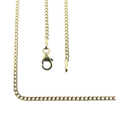 Image 1 of Gold gourmet link chain | 51 cm