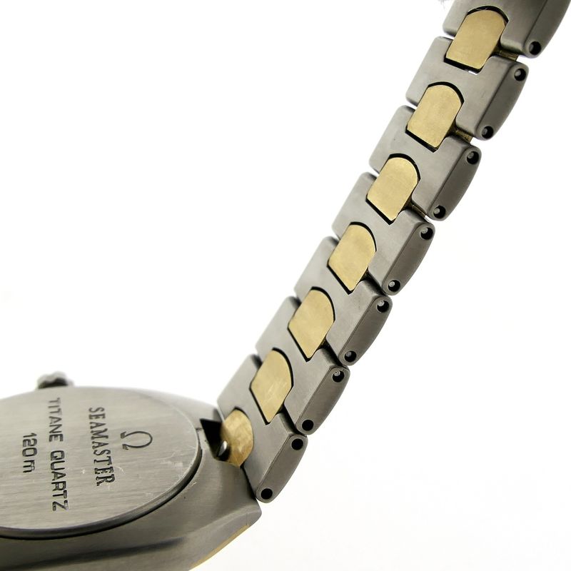 Image 16 of Omega Polaris 'Titane'; 18k. goud/stalen heren horloge