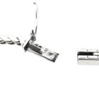 Image 7 of Bicolor Gold Necklace with Fixed Pendant and Diamonds; 0.45 ct.