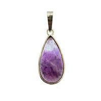 Silver pendant with amethyst