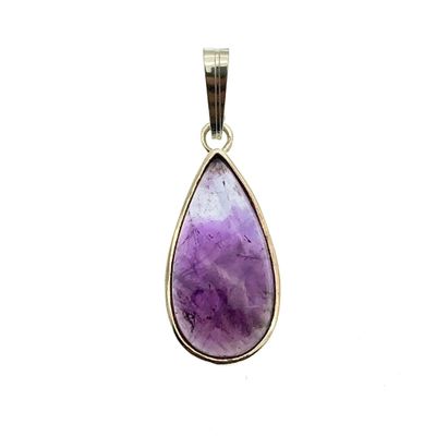 Image 1 of Silver pendant with amethyst