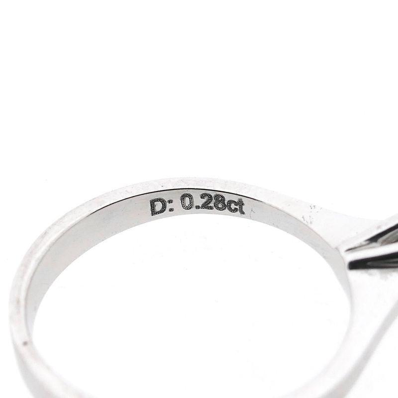 Image 7 of White Gold Solitaire Ring with Diamond; 0.28 ct.