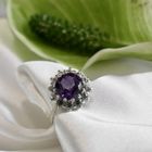 Image 10 of 8 Ct. Entourage/cocktail ring with amethyst and zirconia