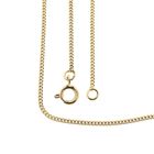 Image 1 of Gold flat gourmet link chain | 44.5 cm