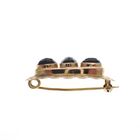 Image 4 of Vintage gold brooch with garnet