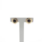 Image 1 of Gold clip-on earrings with garnet | Vintage