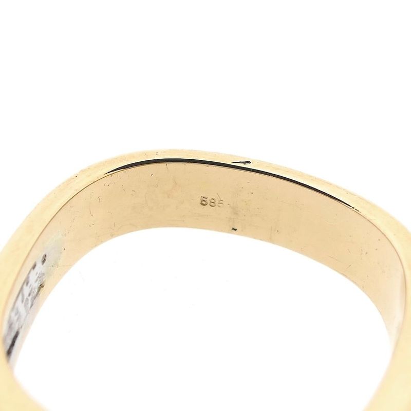 Image 6 of Two-tone gold ring with diamond; 0.25 ct.