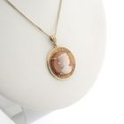 Image 10 of Vintage gold pendant with cameo