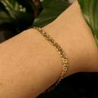 Image 8 of Gold navy link bracelet | 18 cm