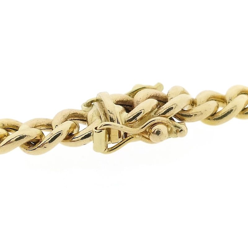 Image 5 of Gold gourmet link bracelet | 17 cm