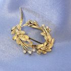 Image 2 of Vintage gold fantasy brooch with diamond 0.21 ct.