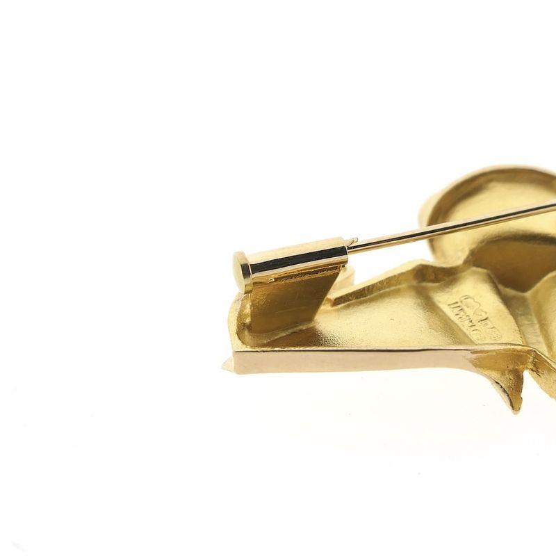 Image 7 of Lapponia bicolor gold brooch Lotus