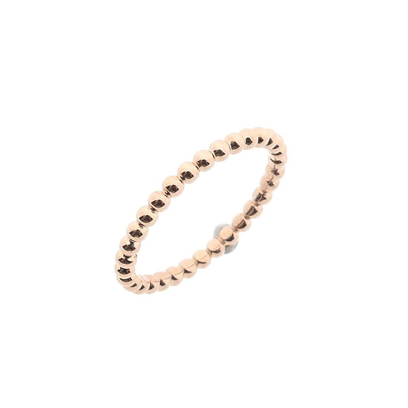 Image 1 of Rose gold sliding ring with balls