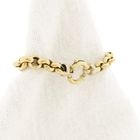 Afbeelding 3 van Gouden jasseron schakelarmband | 21 cm 