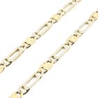 Afbeelding 6 van Bicolor gouden valkenoog schakelketting