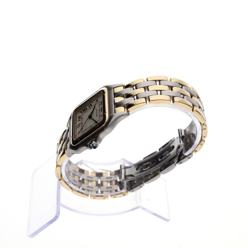 Image 15 of Cartier Panthère '3 Row' Large/Jumbo 183957; 18ct. Gold/steel watch