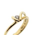 Image 3 of Golden fantasy ring with diamond | 0.10 ct.